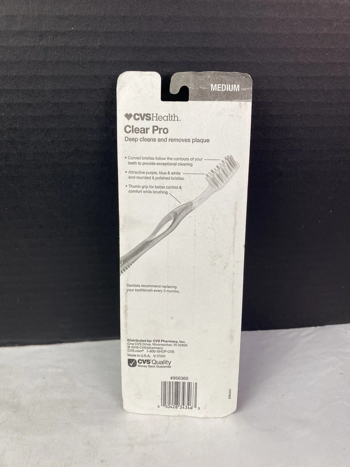 Clear Pro Toothbrushes, Medium, 3Ct Toothbrushes - Image 3 of 3