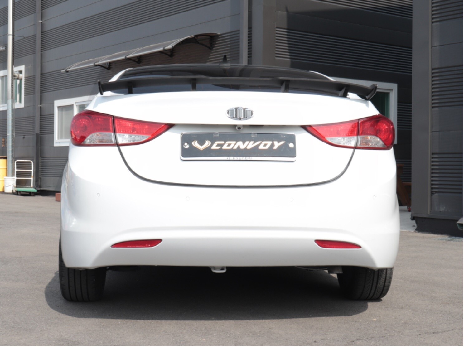 Rear Trunk GT Wing Spoiler (Black Carbon Type) For 2011~2013 Hyundai Elantra