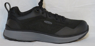 KEEN UTILITY WOMEN'S SHOE US 7.5 M BLACK GRAY SPARTA F2892-18 SOFT TOE NEW NWOT