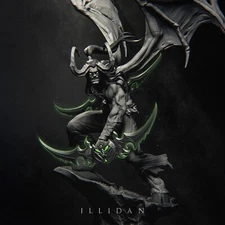 Illidan resin scale model kit unpainted 3d print