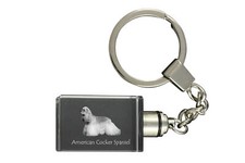 American Cocker Spaniel - Keychain Made Of K