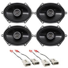 Hifonics 6x8" Front Rear Factory Speaker Replacement For 2004 Ford F150 Heritage