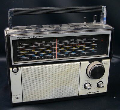 Vintag Radio Shack Realistic Patrolman SW-60 6 Band AM FM SW VHF Radio ...