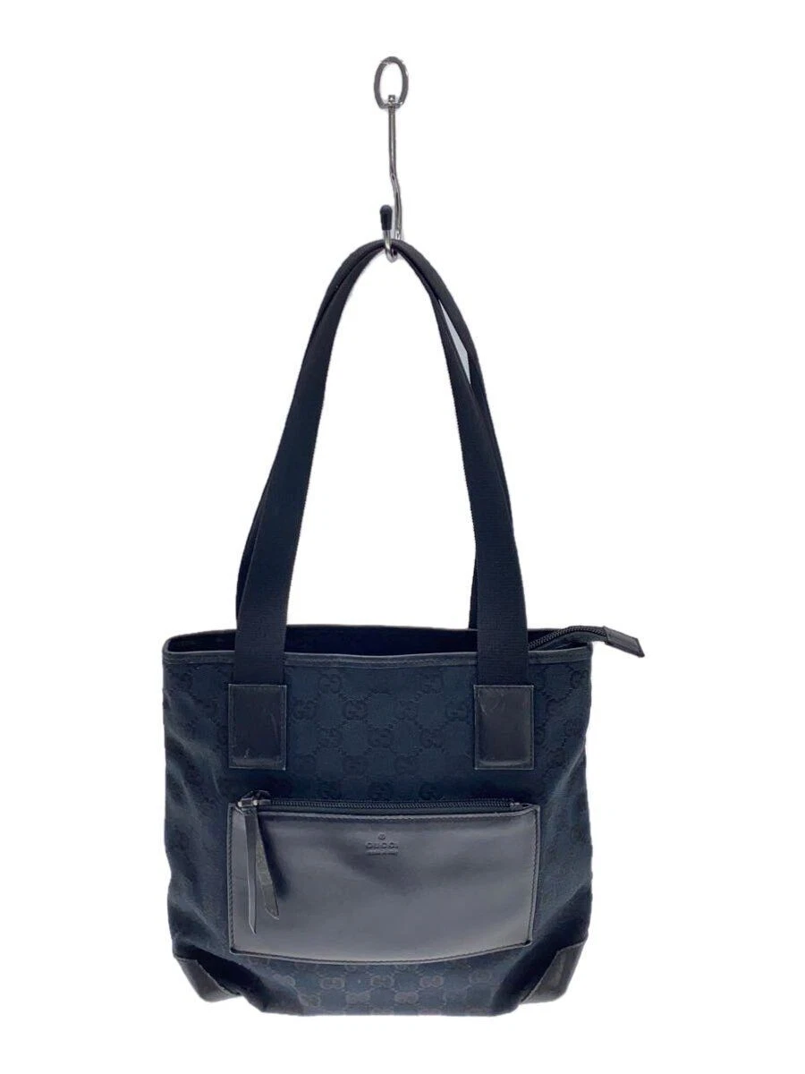 Sac fourre tout GUCCI GG toile noir motif total occasion