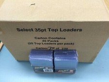 Select Single Card Regular Top Loaders Carton of 40 packs-Semi Rigid-NBA Card