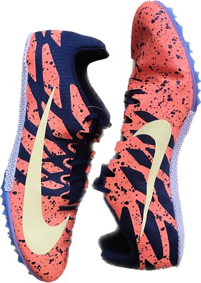 Brand New! Nike Men s Zoom Rival S9 ~ Bright Mango ~ 12 ~With Spikes