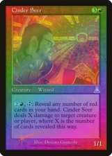Cinder Seer FOIL Urza's Destiny PLD Red Uncommon MAGIC MTG CARD ABUGames