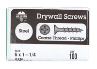Hillman Drywall Screws No.6x1-1/4 Blk Phosphate Coated Phillips Coarse Steel on sale Hillman Drywall Screws No.6x1-1/4 Blk Phosphate Coated Phillips Coarse Steel on sale