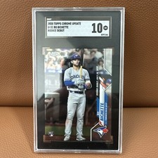 Bo Bichette 2020 Topps Chrome Update SGC 10 Gem Mint Rookie Card #U-51 Blue Jays