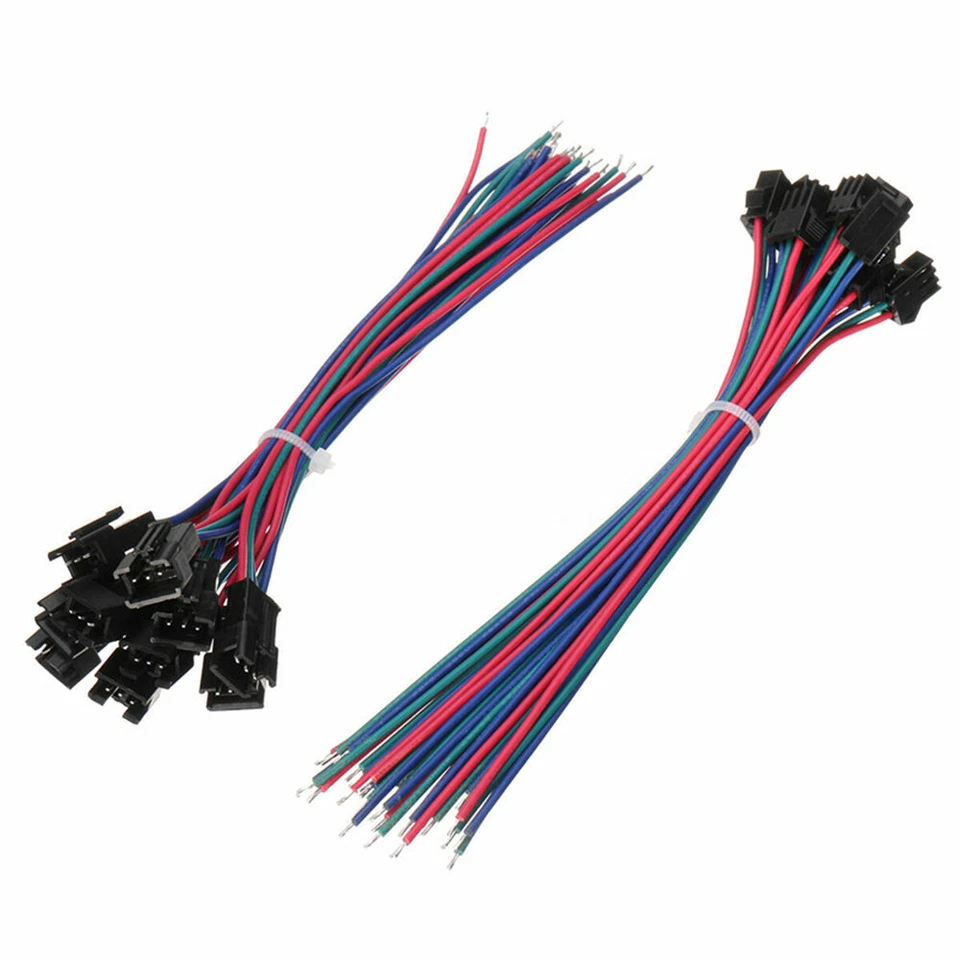 10 Satz JST 15cm SM 3Pin 22 AWG Adapterkabel Stecker männlich + weiblich 2.54mm - Bild 2 von 4