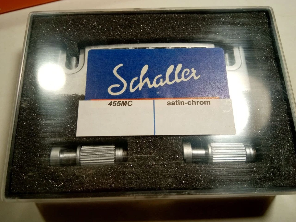 Schaller NOS Puente-Pieza trasera-Combinación 455MC SatinChrome Foto 4 de 4