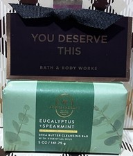 X1 EUCALYPTUS  SPEARMINT Bath  Body Works Bar Shea Butter Cleansing Soap