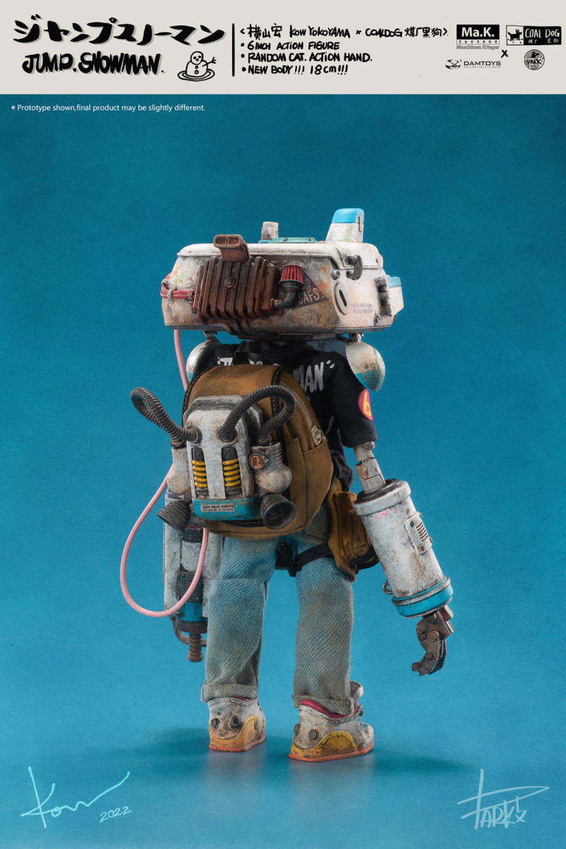 DAMTOYS Jump Snowman Hiroshi Yokoyama Coaldog 1/12 Figure DAMTOYS Jump Snowman Hiroshi Yokoyama Coaldog 1/12 Figure