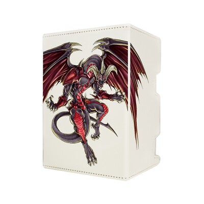 yugioh zexal konami double deck case red Dragon Shield Card Box  Deck Shell: Blood Red/Black  Durable and Sturdy TCG, OCG Card Storage  Compatible with Pokemon Commander and MTG Magic: The Gathering Cards This Structure Deck includes a massive Extra Deck to maximize your strategic flexibility Zexal Double-Wide Deck Case 
