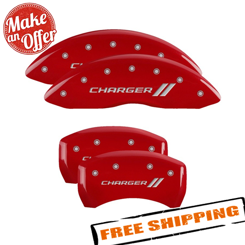 MGP Red Caliper Covers 12181SCH1RD for 20112019 Dodge Charger