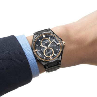 Citizen Eco-Drive BU0065-64E Attesa Moonphase Super Titanium Black