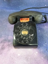 Vintage Bell System Western Black Rotary Telephone Antique