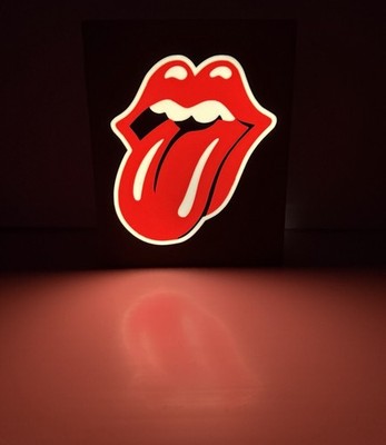 Rolling Stones Leuchtkasten Geschenk Schild Neuheit Lampe Nachtbeleuchtung Männerhöhle Musik 
