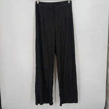 womans Black High Waist Straight Leg Tailored Dress Pants Trousers Size Small