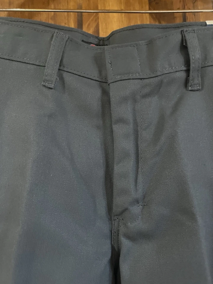 NWT Boys Dickies Gray Pants Flat Front Classic Fit Straight Leg 12 Regular  - Image 3 of 4