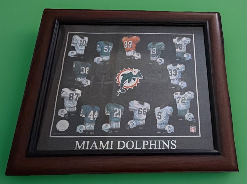 NFL Officially licensed: Miami Dolphins’ vintage jersey tribute, 1966 to 2004