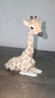 Giraffe Figure Resting African Animal Safari 6” -Goat Hair -Wildlife Decor — photo 1