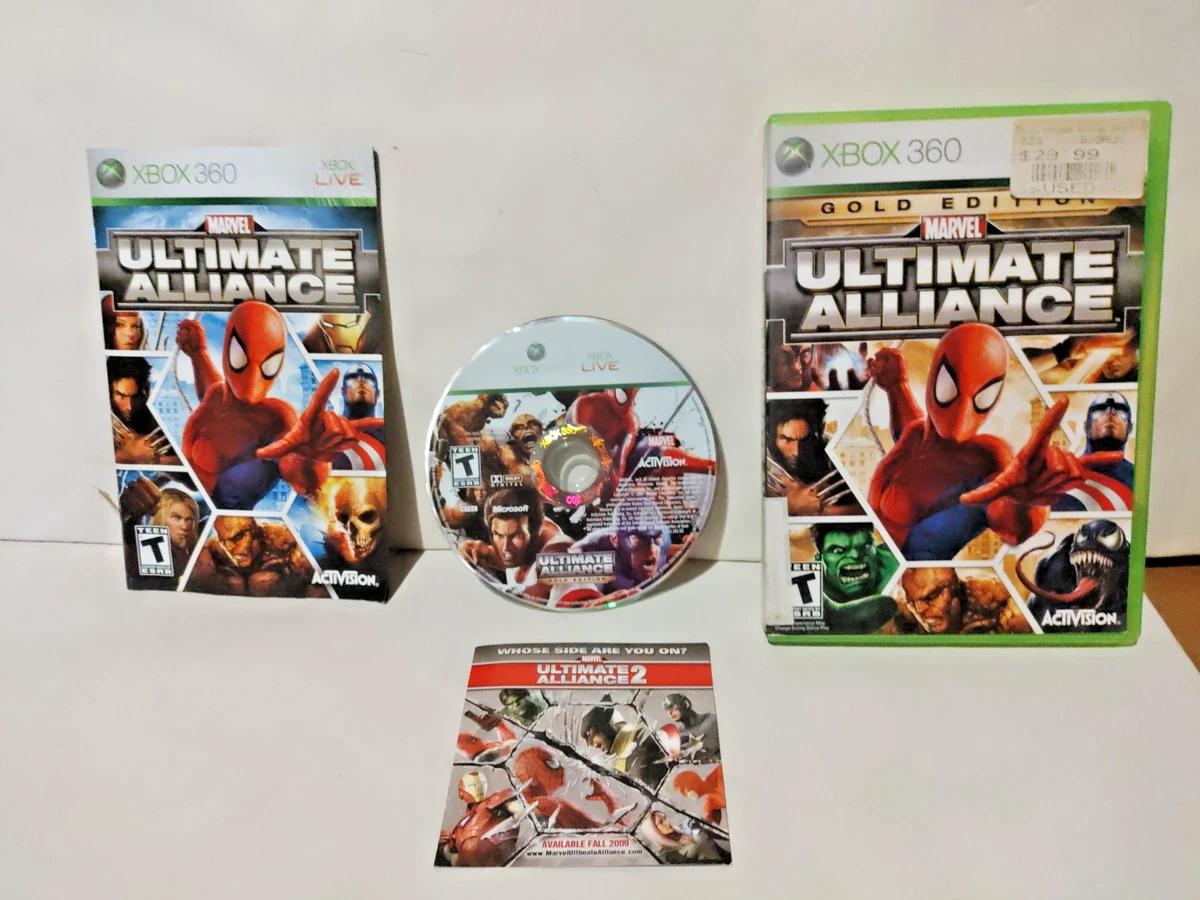 Marvel: Ultimate Alliance Microsoft Xbox 360 Video Games for sale