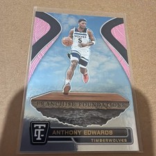 ANTHONY EDWARDS 2024-25 TOTALLY CERTIFIED FOUNDATIONS PINK /199 No. 4