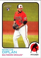 2022 Topps Heritage #617 Marcos Diplan
