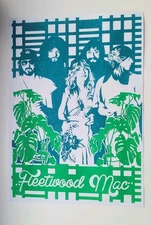 Fleetwood Mac screen print A4 based on Rumours era picture