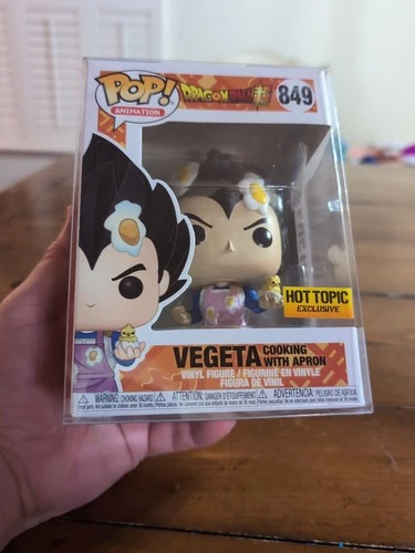 Funko Pop! Dragon Ball Vegeta Cooking with Apron Exclusive #849 W/ Protector