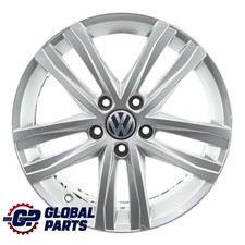 Volkswagen Jetta Silver Wheel Alloy Rim 17" 7J ET:54 5C0601025AN