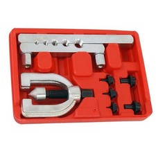 Brake Pipe Flaring Tool Kit Double Flare Copper Fuel Lines & Tubing Repair 7PCS