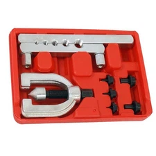 Brake Pipe Flaring Tool Kit Double Flare Copper Fuel Lines & Tubing Repair 7PCS
