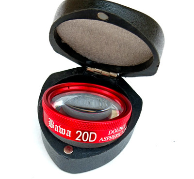 Best Offer 20D BIO Lens Red Color With Box Ophthalmology Fundus Examination Lens