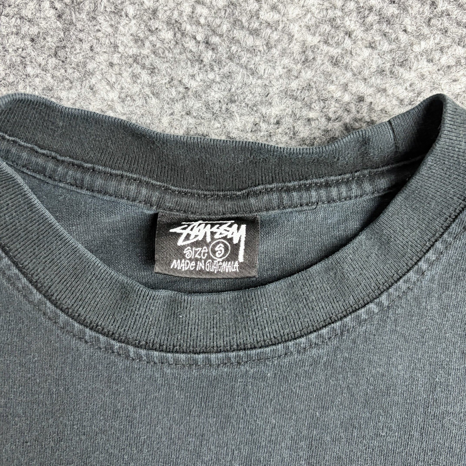 Stussy Flower Black T-Shirt Size Small  thumbnail 3