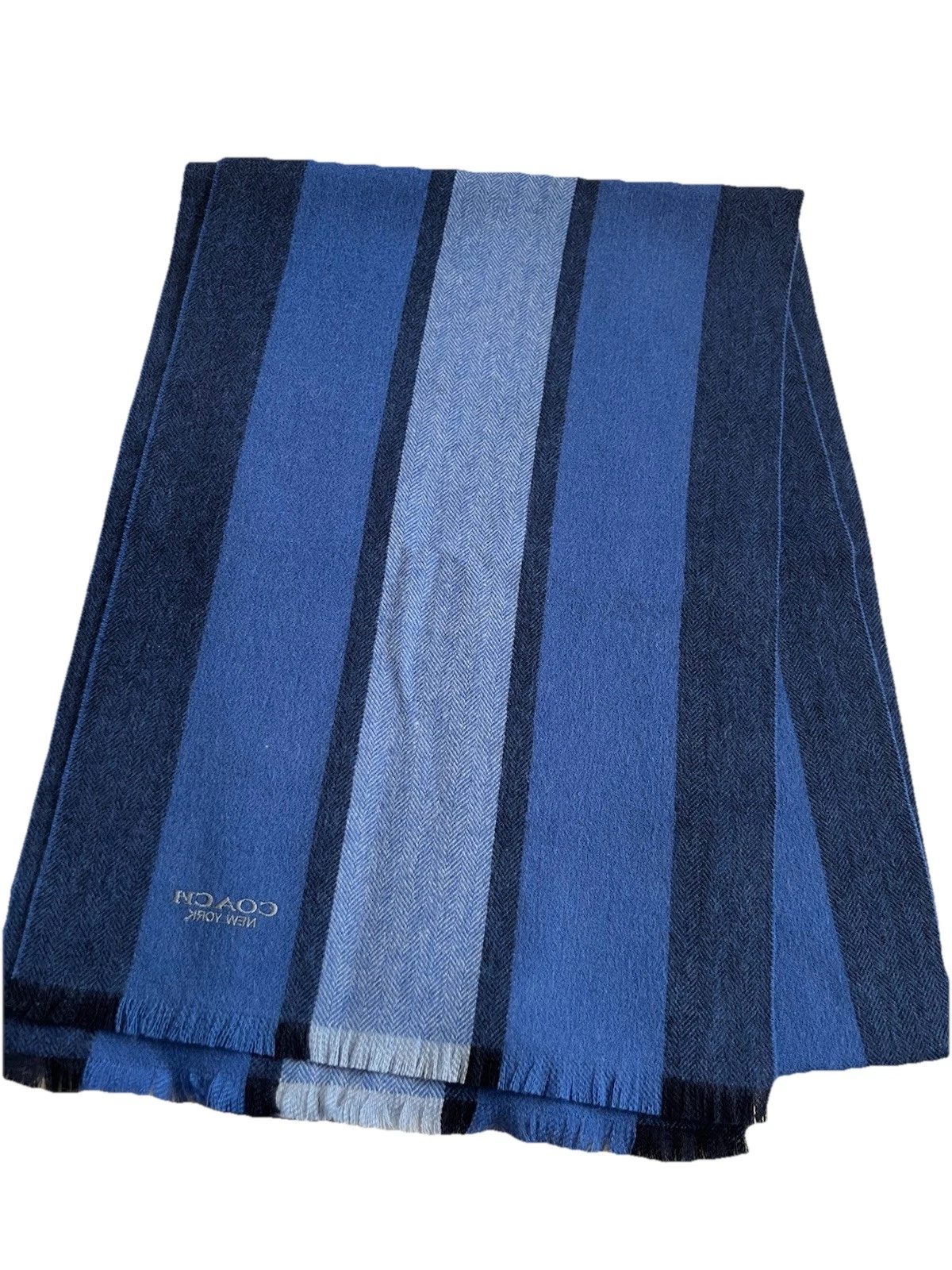 Coach Mens Varsity Sport Scarf F76059 Midnight