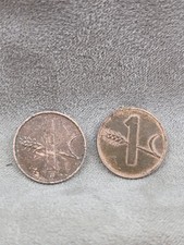 Lot of 2 Switzerland 1 Rappen Coins - 1963, 1976
