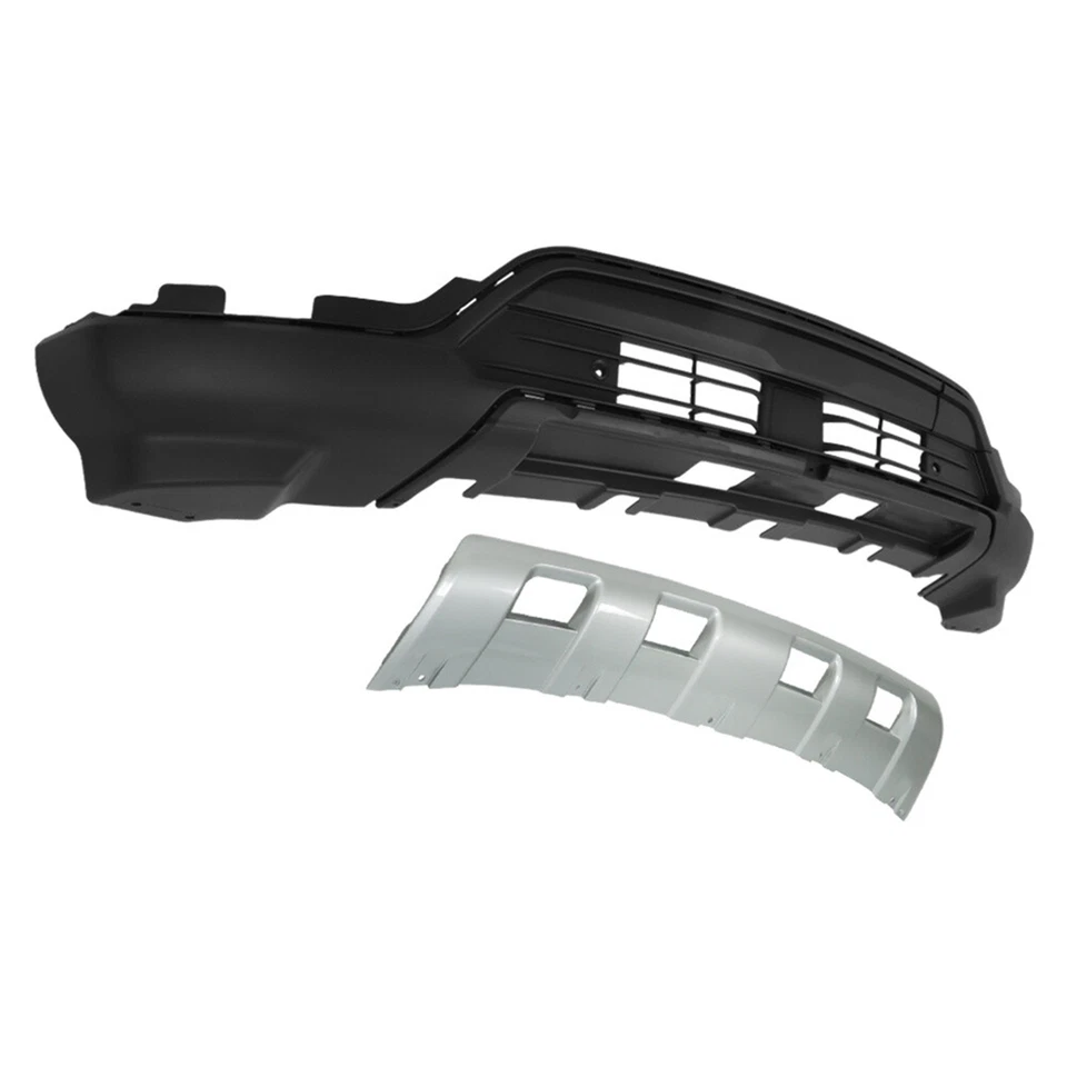 Front Bumper Lower Valance w/Sensor Holes For 2020-2023 Ford Explorer Skid Plate Foto 2 de 4