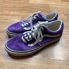 Vans Old Skool Shoes Mens Size 7 Purple Canvas Low Top Skateboarding Sneakers