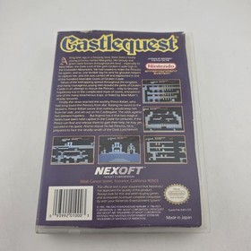 Castlequest - Case Only - Nintendo Nes - Authentic Slip Art (No Game)
