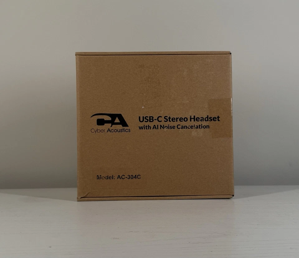 Cyber Acoustics AC-304C USB-C Stereo Headset with AI Noise Cancelation Mic - Image 2 of 3