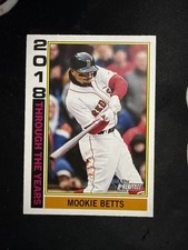 2025 Topps Heritage Through The Years #TTY-22 Mookie Betts Boston Red Sox