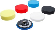 Polierschwamm Set &Oslash;150 mm Polierpads Polierscheiben 6-tlg. BGS 74379