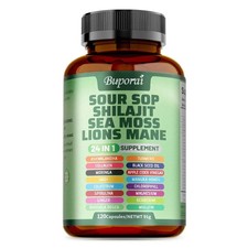 24-in-1 Soursop Shilajit Sea Moss Lions Mane ...