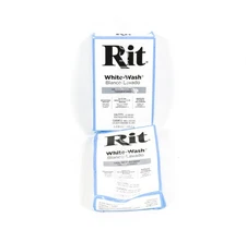 2 Rit Laundry Treatment Powder WHITE-WASH Whitener For Non-Bleachable White