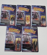 ReAction Super 7 Back to the Future Part II Complete Figurine Set 2020 Mcfly Doc