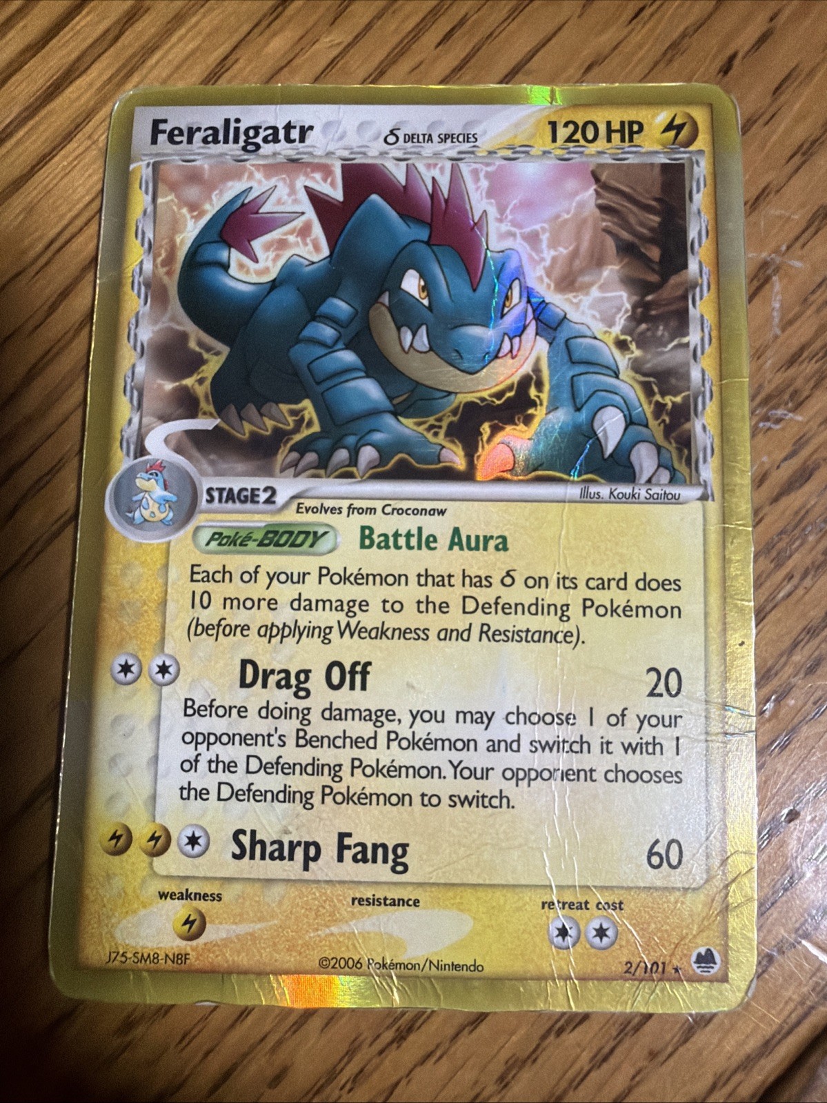Feraligatr (Delta Species) 2/101 Dragon Frontiers Holo