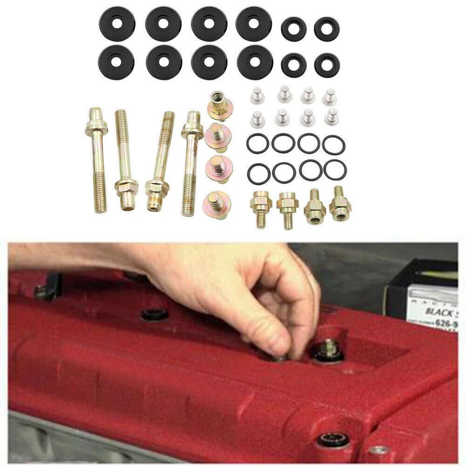 Engine Valve Cover Washer Nut Bolt Kit For Honda Civic Acura B-Series B16 B18 US - Изображение 2 из 4