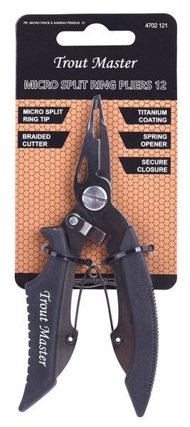 Trout Master Micro Split Ring Pliers 12Cm Zange Sprengringzange Angelzange-image